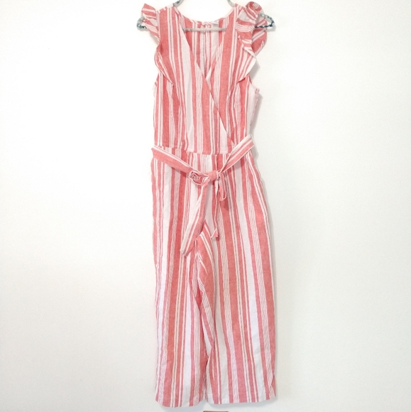 Old Navy Jumpsuit Sleeveless Red White Extra Small